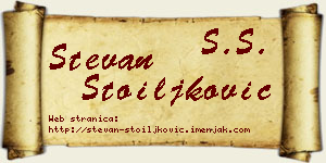 Stevan Stoiljković vizit kartica